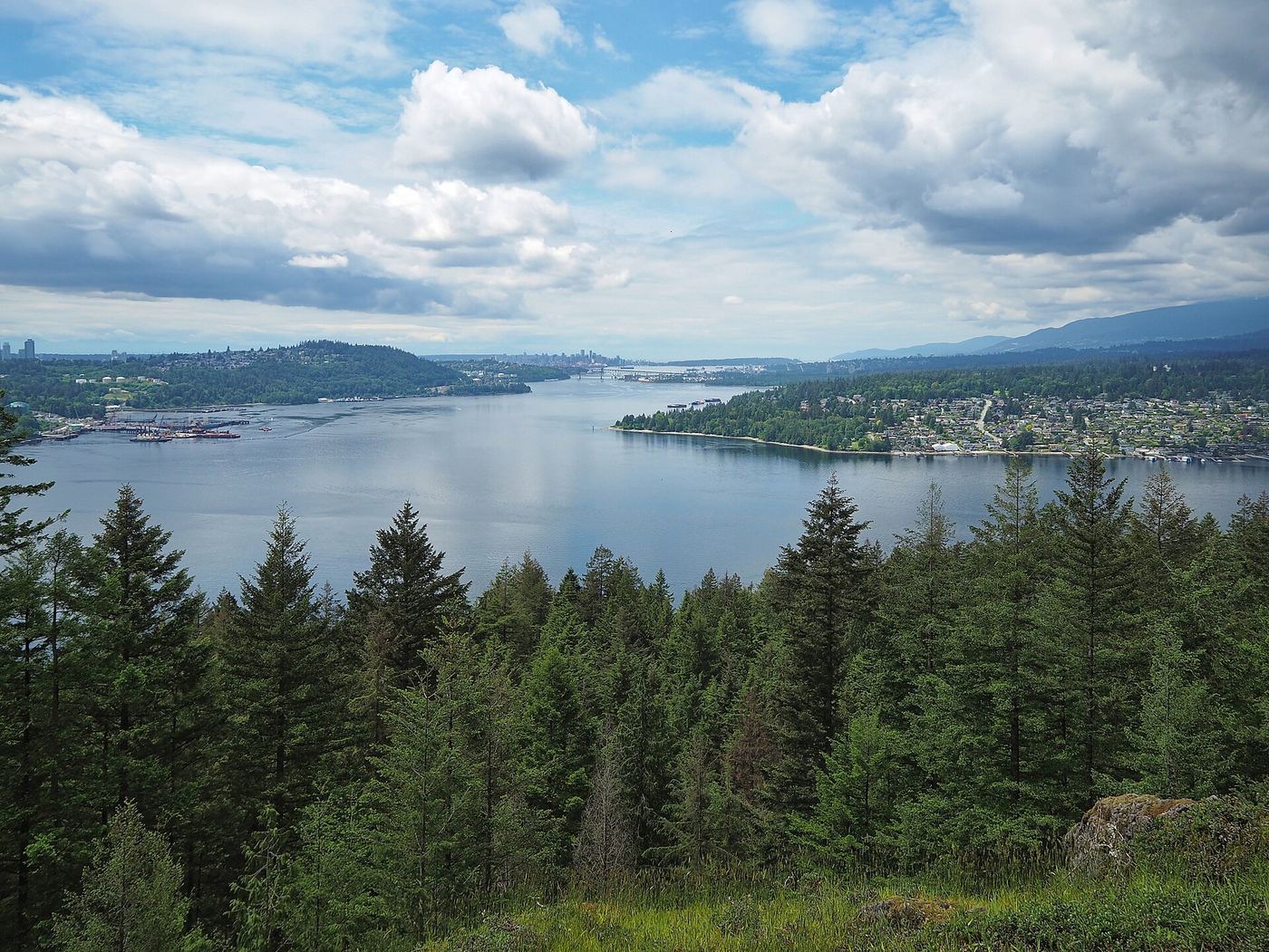 View over Bedwell Bay and Indian Arm from the Belcarra Lookout