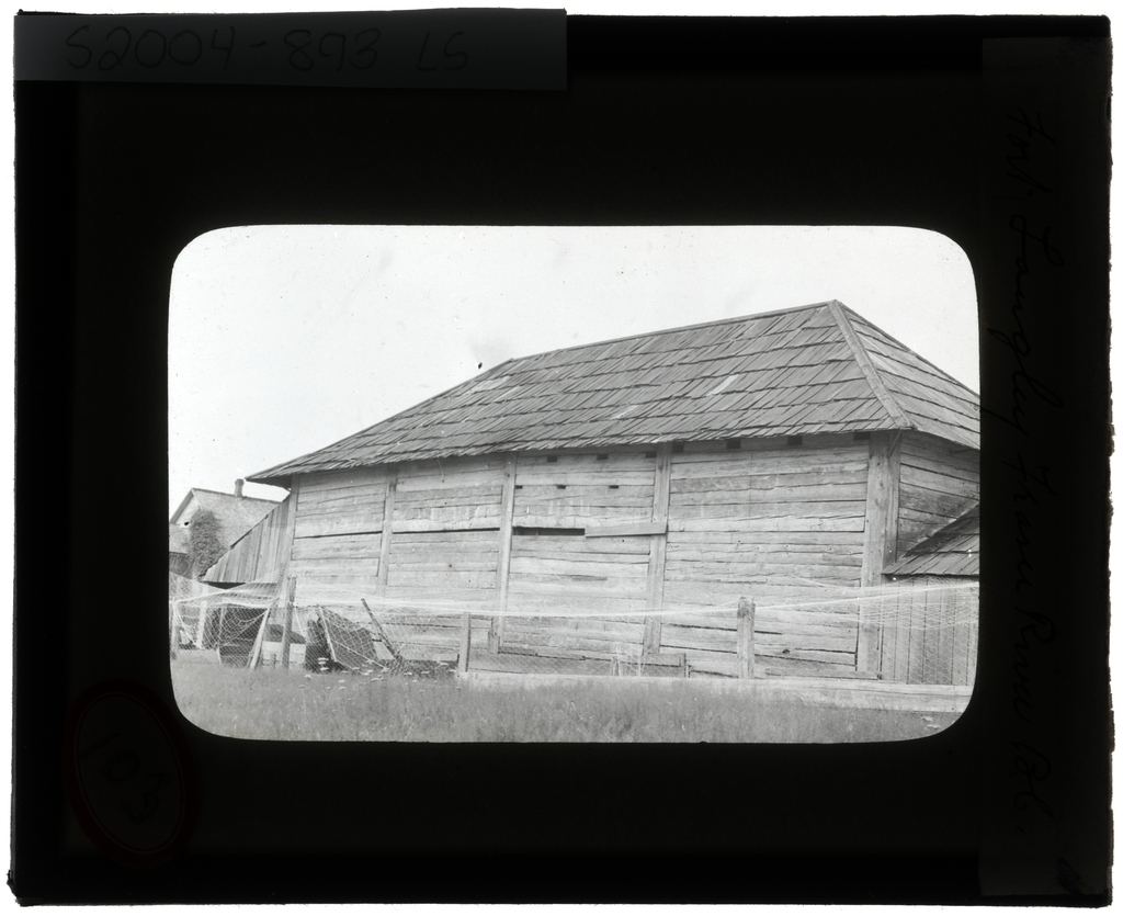 Historic view of the Fraser River shoreline near Fort Langley and Derby Reach