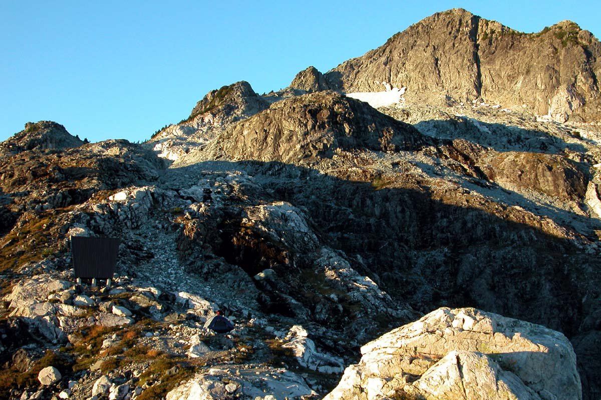 The Golden Ears summit in Golden Ears Provincial Park