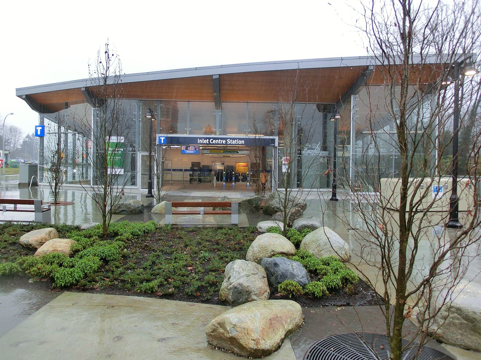 Inlet Centre SkyTrain station in Port Moody near the Inlet District site