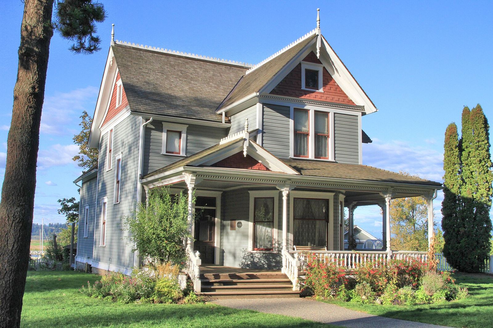 The restored Stewart Farmhouse on Crescent Road in Surrey